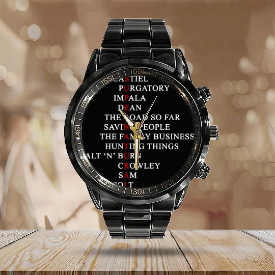 Supernatural - Awesome supernatural Calendar Steel Band Watch