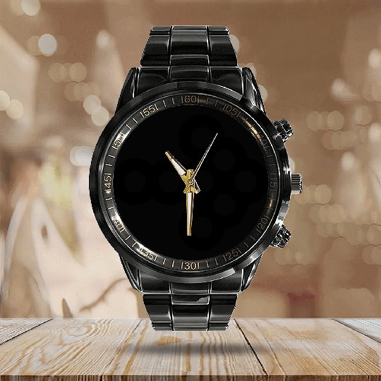 Dotted Arrow2 Calendar Steel Band Watch
