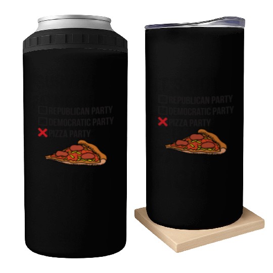 Republican Party vs Democratic Party vs Pizza Part Can Coolers