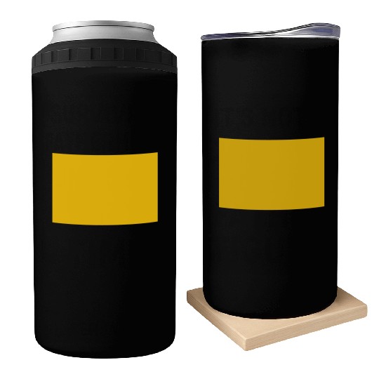 "Yellow Square" design Can Coolers