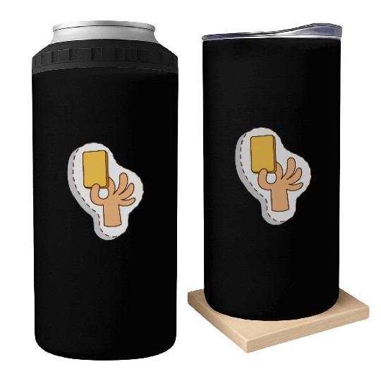 Football referee yellow card Can Coolers