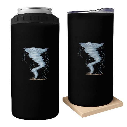Weather Tornado whirlwind Storm Hunter cool design Can Coolers