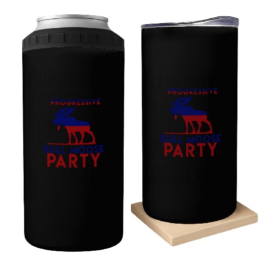 Bull Moose Party Progressive Teddy Roosevelt Can Coolers