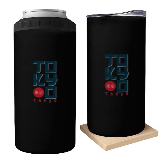 Tokyo Can Coolers and apparel design effect print,