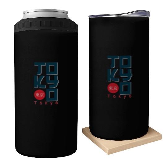 Tokyo Can Coolers and apparel design effect print,