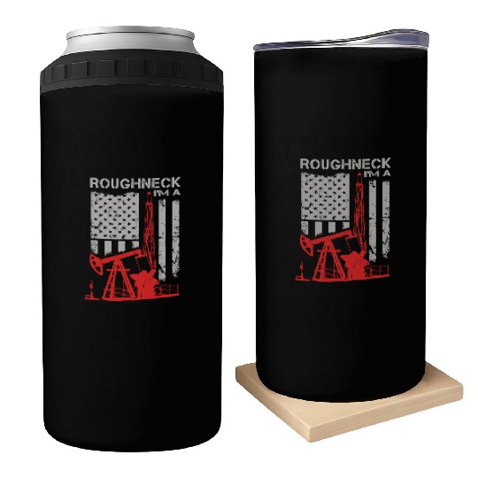 Driller - roughneck - oilfield - oilfield flag u Can Coolers