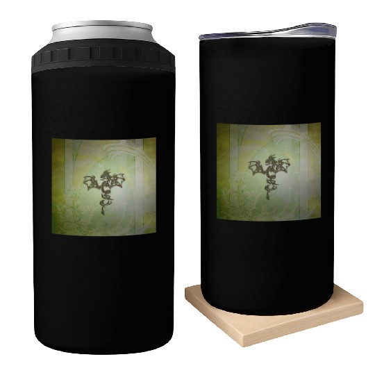 Awesome chinese dragon green colors Can Coolers