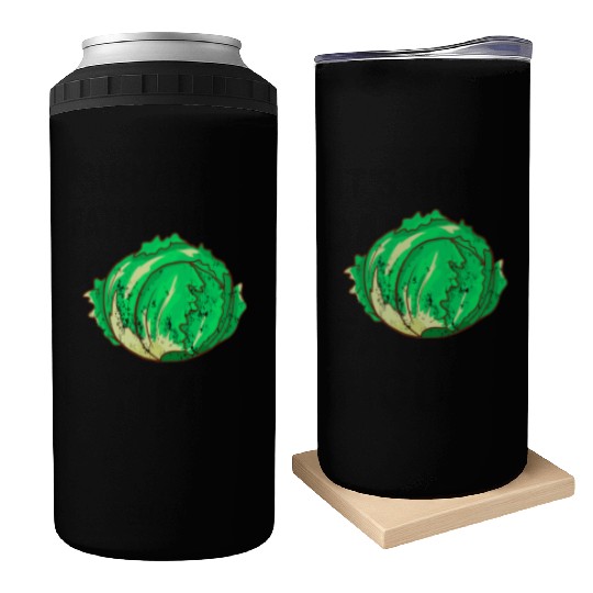 Retro Vintage Grunge Style Lettuce Can Coolers
