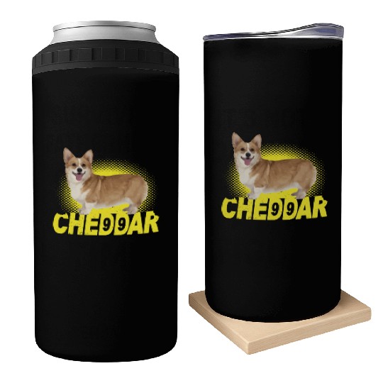 Cheddar Corgi Dog Brooklyn Nine Nine B99 Can Coolers