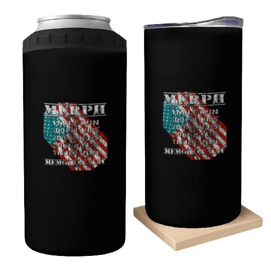 2019 Murph Challenge Memorial Day WOD Workout Gym Can Coolers