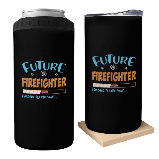 Future youth firefighter loading please wait firef Can Coolers