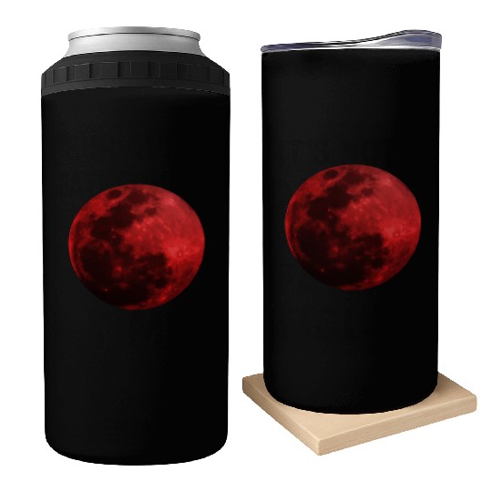 Blood Moon - Space - Graphic Realistic Can Coolers