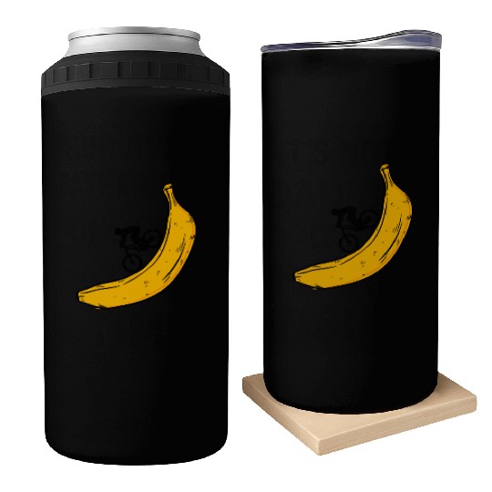 banana downhill Biker Can Coolers