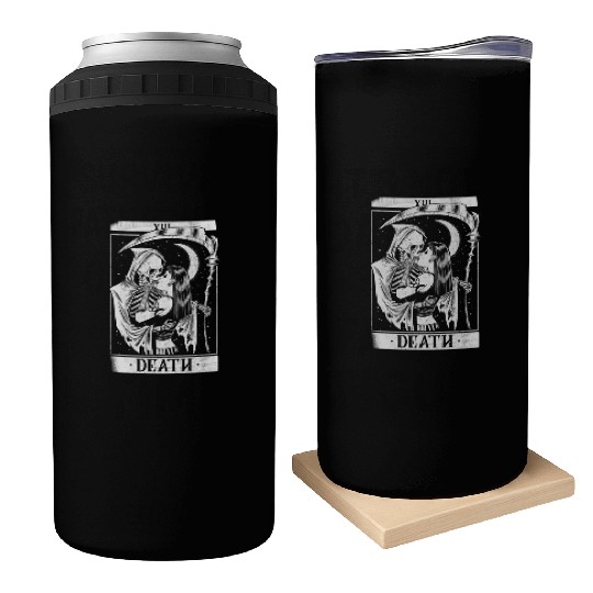 Blackcraft Death the Grim Reaper Kiss Tarot Card Can Coolers