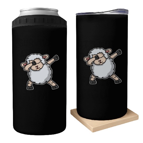 Funny Dabbing Sheep Dab Dance Lamb Lover Gift Can Coolers