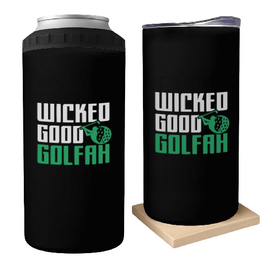 Funny New England Accent, Wicked Good Golfer Gift Can Coolers