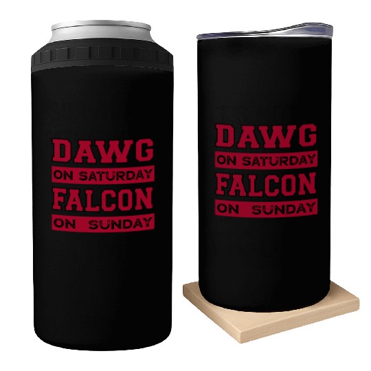 Dawg On Saturday Falcon On Sunday Atlanta Athens F Can Coolers