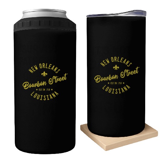 New Orleans Bourbon Street Jazz Can Coolers