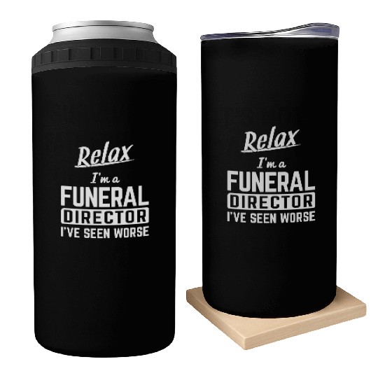 Funeral Director Director Can Coolers