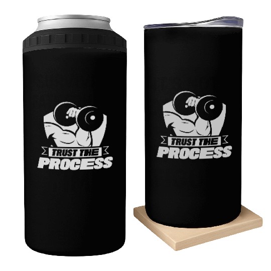Trust The Process Gym Motivation Fitness Workout Can Coolers