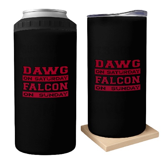 Dawg On Saturday Falcon On Sunday Atlanta Athens F Can Coolers