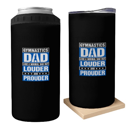 Mens Gymnastics Dad Louder And Prouder Sport Daddy Can Coolers