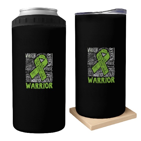Non-Hodgkins Lymphoma Warrior Lime Green Awareness Can Coolers
