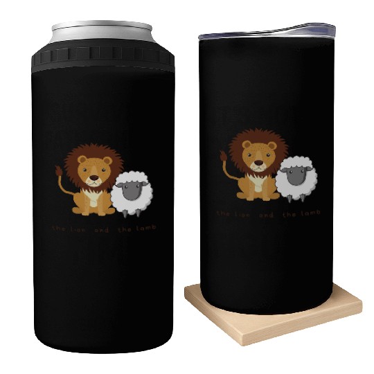 The Lion and the Lamb Can Coolers