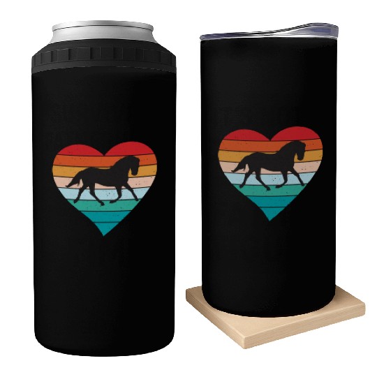 Horse Lover Horse Riding Equestrian Cowpuncher Can Coolers