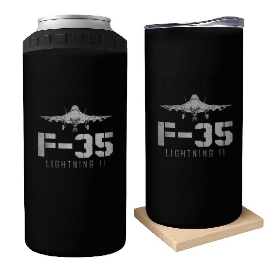 F 35 Lightning II US Airborne Fighter Pilot Can Coolers
