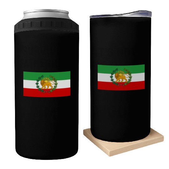 Flag of Iran Lion and Sun Can Coolers