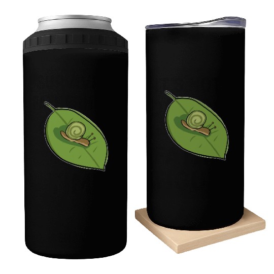 nature biology leaf snail icon Can Coolers