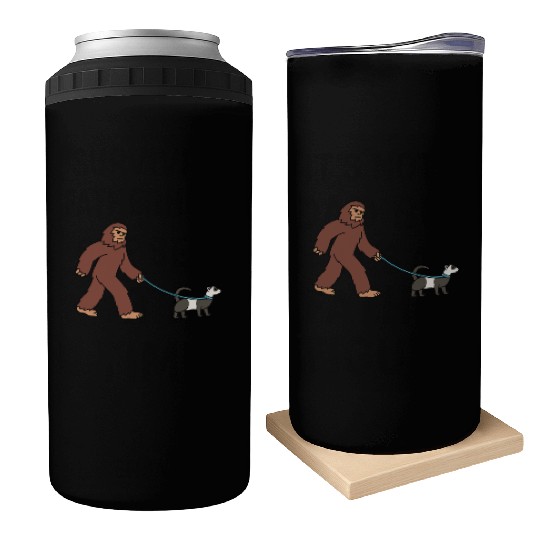 Bigfoot Sasquatch Walking Ferret Can Coolers