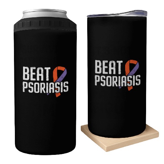 Beat Psoriasis Skin Disease Psoriasis Awareness Can Coolers