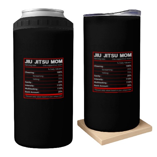 Brazilian Jiu Jitsu Mom Nutritional Facts BJJ MMA Can Coolers