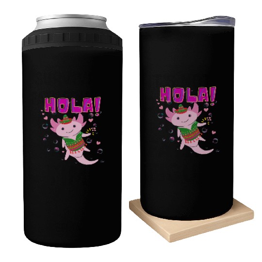 Hola Cute Axolotl - 6 Can Coolers