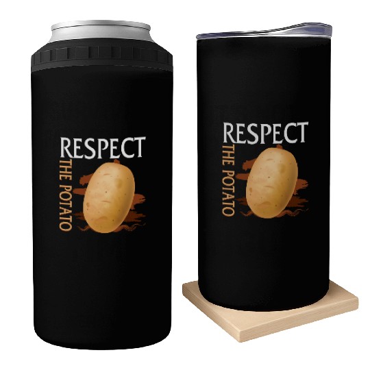 Potato Vegetable Can Coolers, Respect The Potato Can Coolers,