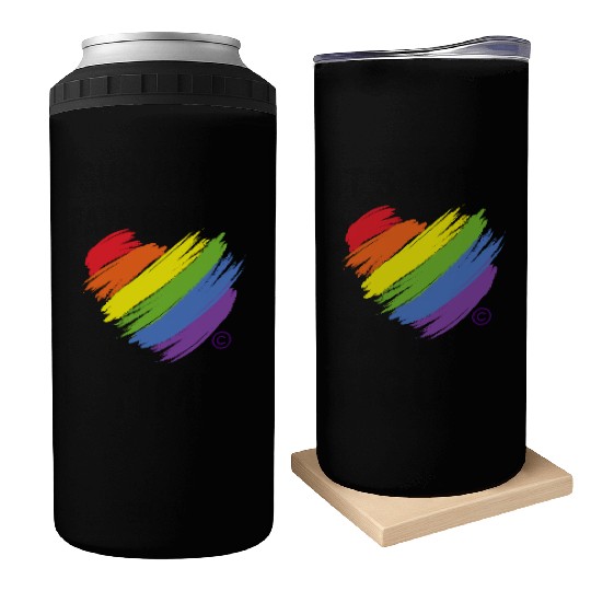 Majestic Brand Rainbow Heart Collection Can Coolers