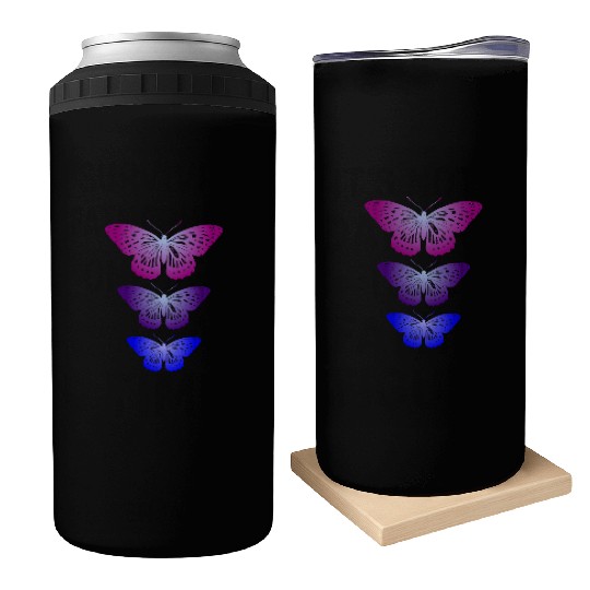 Three Butterflies Inspirational Nature Lovers Can Coolers