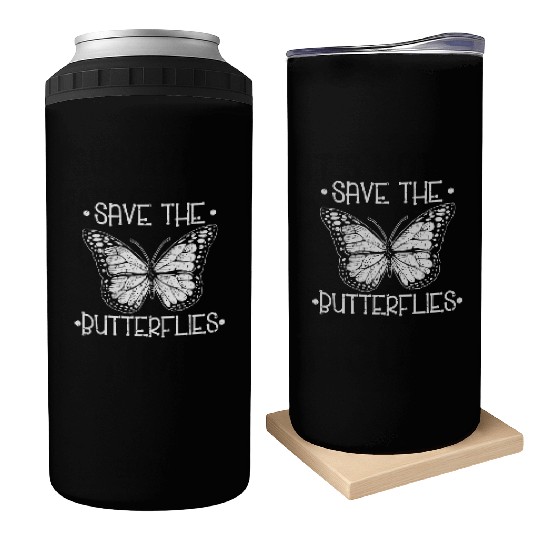 Save The Butterflies Monarch Vintage Collection Can Coolers