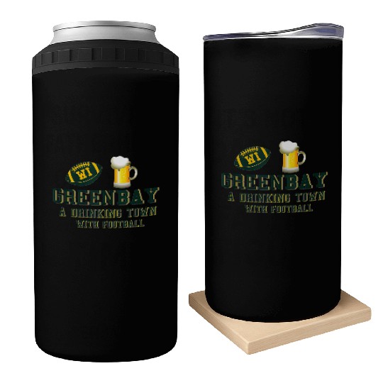 GreenBay Sports Team A Drinking Town Irish Gifts Can Coolers