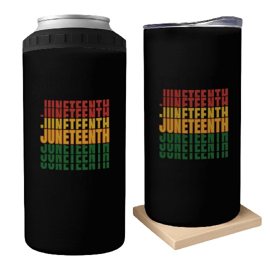 Juneteenth Black History Day Pride Gift Can Coolers