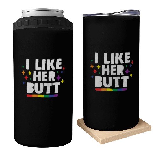 LGBT Lesbian Matching Couples I Like Her Butt Can Coolers