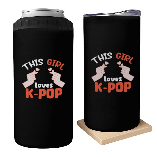 This Girl Loves K-Pop Can Coolers