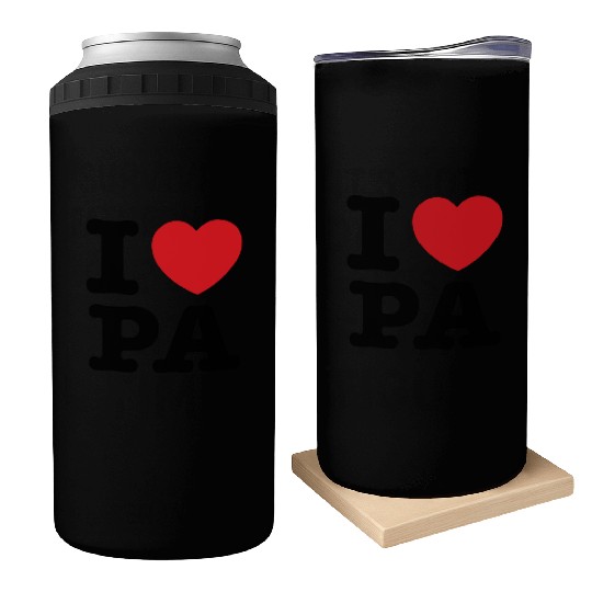 I LOVE PA, I Love Pennsylvania Can Coolers