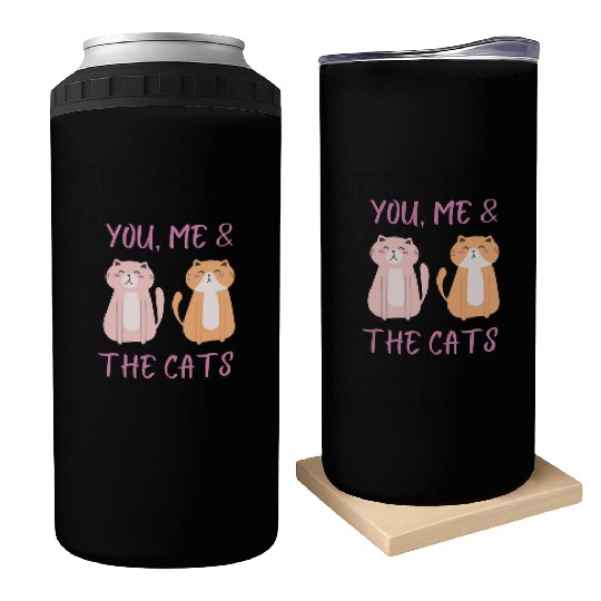 ask me about my cat funny cat Can Coolers