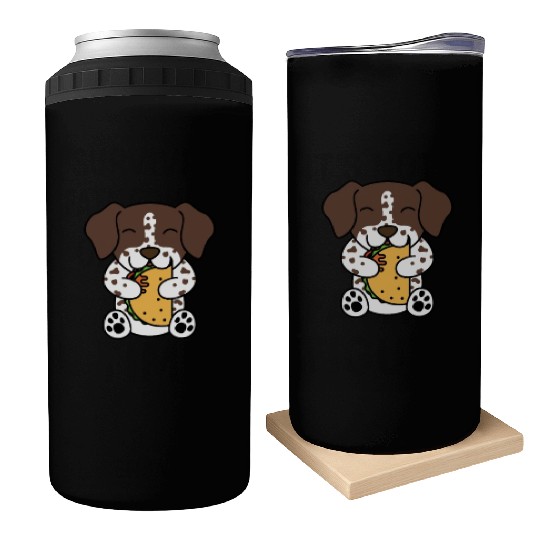 German Shorthaired Pointer Taco Lover Can Coolers