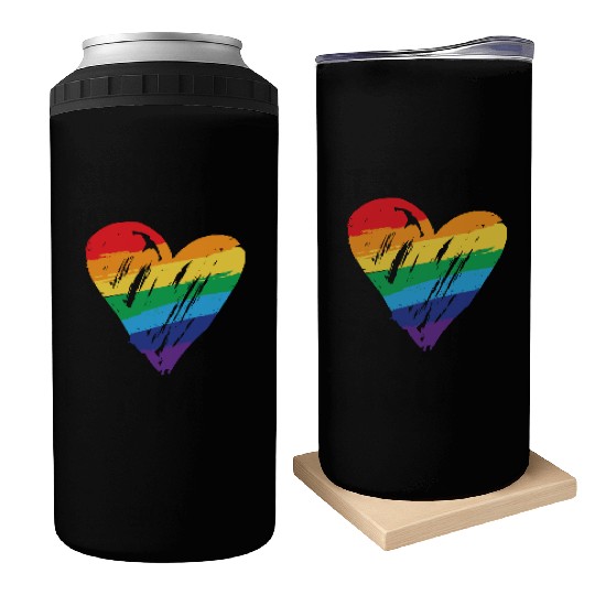 Rainbow Heart - LGBTIQ Gay Pride CSD Queer Can Coolers