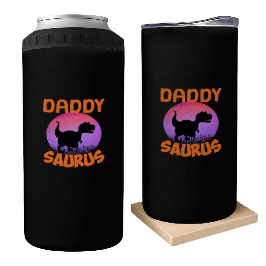 Daddysaurus Papasaurus Can Coolers