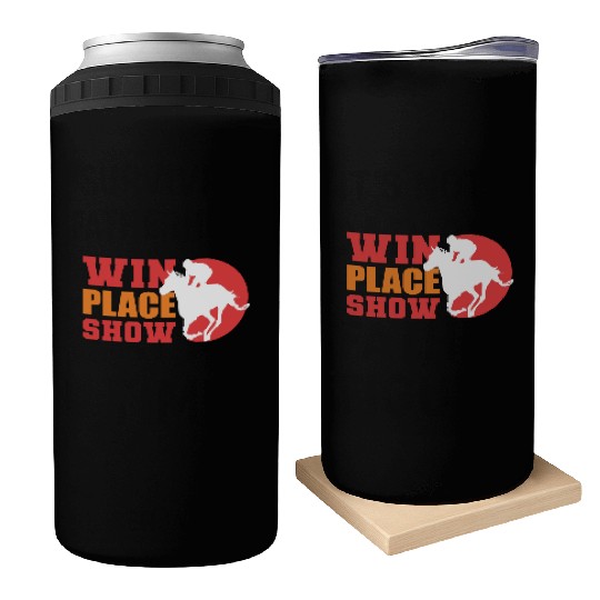 Win Place Show Equestrian Gift Can Coolers
